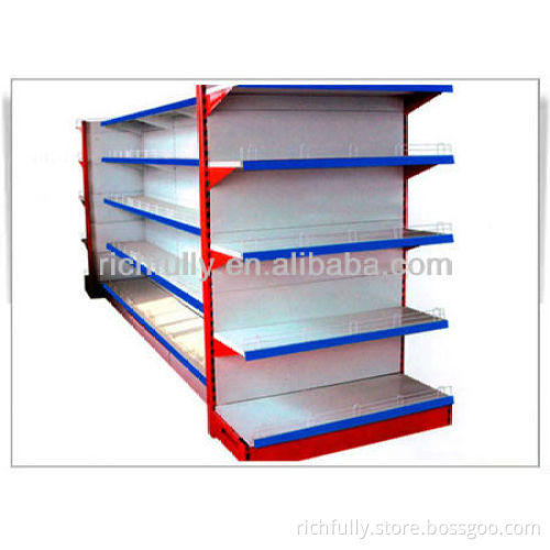 Slat Panel Gondola rack, grocery store display racks, grocery store shelving
